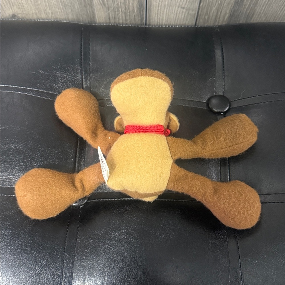Retired Rodney Reindeer 1979 Hallmark Bean Bag Christmas Plush With Red Bow - Picture 5 of 5